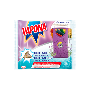 Vapona Anti Mot Lavendelgeur 2 Cassettes Bij Jumbo vapona kopen in de aanbieding