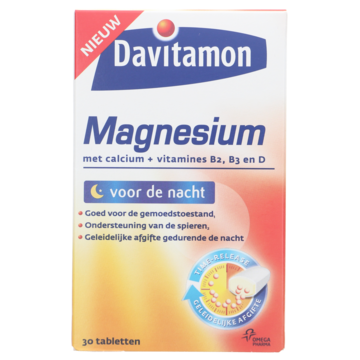 Davitamon Magnesium voor de nacht tabletten, 30 stuks
