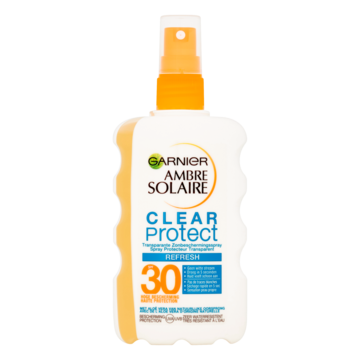 Garnier Ambre Solaire Clear Protect Transparante Zonbeschermingsspray Refresh SPF 30 200ml