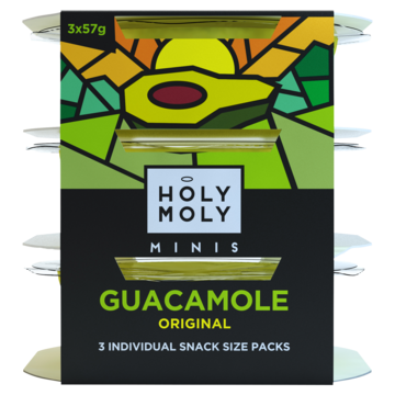 Holy Moly Minis Guacamole Original Mini 3 x 57g