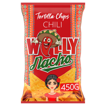 Willy Nacho Tortilla Chips Chili 450g