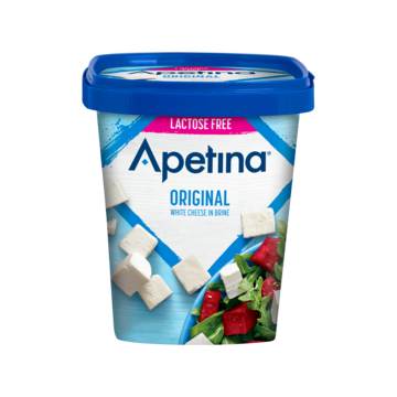 Apetina Original Witte Kaasblokjes Lactosevrij, Beker (22+) 430g