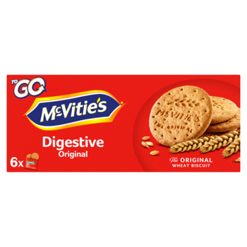 McVitie's To Go Digestive Original 6 x 29, 4g