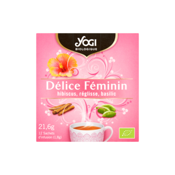 Yogi Biologisch Women's Delight Hibiscus, Zoethout, Basilicum 12 Theezakjes 21, 6g