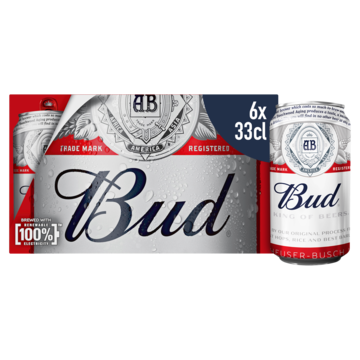 Jumbo Bud Pils Bier Blikken 6 x 33cl aanbieding