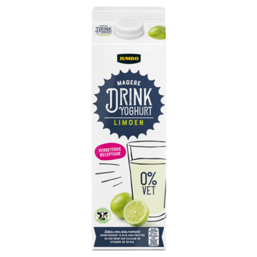 Jumbo Drinkyoghurt Limoen 0% Vet 1L
