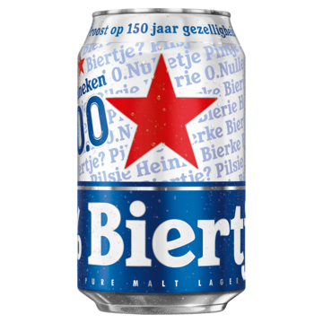 Heineken Premium Pilsener 0.0 Bier Blik 33cl bij Jumbo