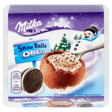 Milka Oreo Chocolade Snow Balls 4 x 28g