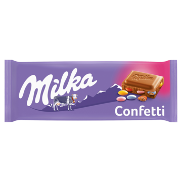 Milka Confetti chocolade reep 100g
