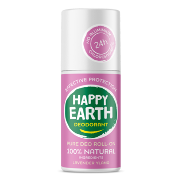 Happy Earth Deodorant Roller met Lavender Vanilla Geur 75ml