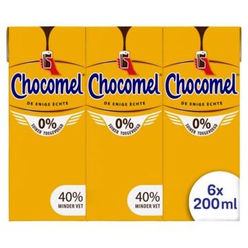 Chocomel 0% Suiker Toegevoegd 6 x 200ml