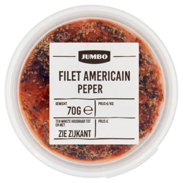 Jumbo Filet Americain Peper 70g