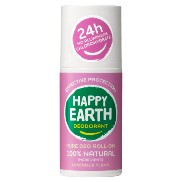 Happy Earth 100% Natuurlijke Deodorant Roller Lavender Ylang 75ml