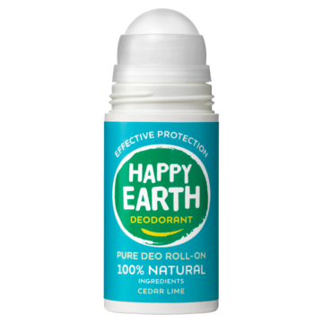 Happy Earth 100% Natuurlijke Deodorant Roller Cedar Lime 75ml