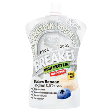 Melkunie Breaker High Protein Bosbes Banaan Yoghurt 200g