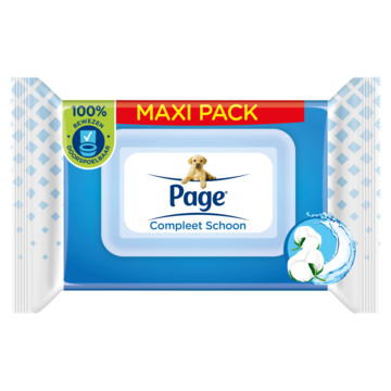 Page Compleet Schoon Vochtig Toiletpapier Maxi