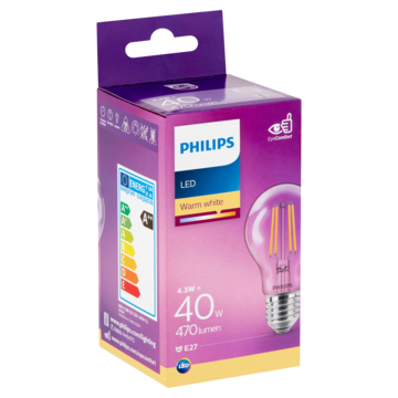 Philips Led Filament Bulb 40W E27 box