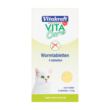 Vitakraft VitaCare Wormtabletten Katten 4 Stuks - — Jumbo