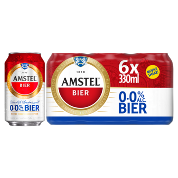 Amstel 0.0 bier blik 6 x 33cl