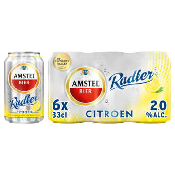 Amstel Radler Bier Citroen Blik 6 x 33cl