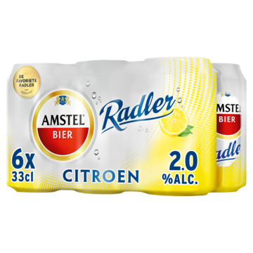 Amstel Radler Bier Citroen Blik 6 x 33cl