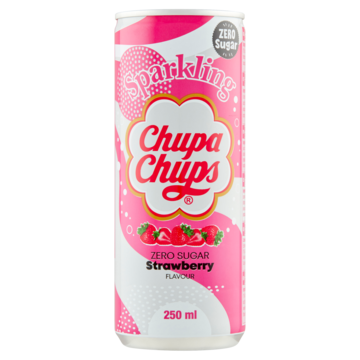 Chupa Chups - Zero Sugar - Sparkling Strawberry - Blik - 250ml