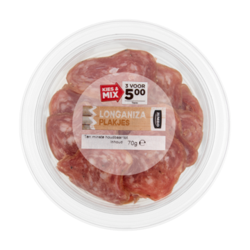 Jumbo Longaniza Droge Worst Plakjes 70g