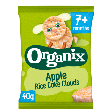 Organix Rijstwafels Apple Rice Cake Clouds 40g