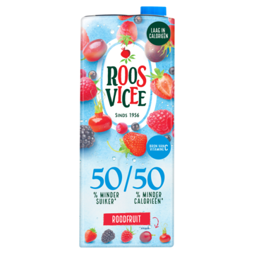 Roosvicee 50/50 Rood Fruit, 1. 5L