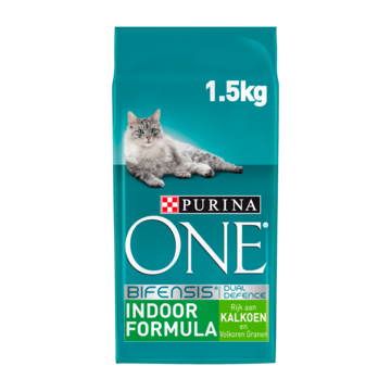 Purina ONE Bifensis Indoor Brokjes - Kalkoen - Kattenvoer 1, 5kg
