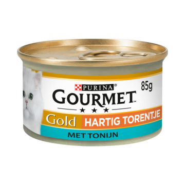 Gourmet Gold Hartig Torentje met Tonijn Kattenvoer Nat 85g