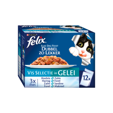 Purina Felix Elke Dag Feest Mix Selectie in gelei kattenvoer (80x85g