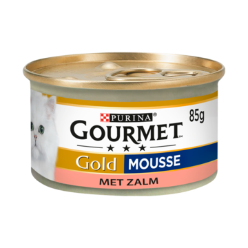 Gourmet Gold Mousse met Zalm Kattenvoer Nat 85g