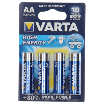 High energy AA batterij