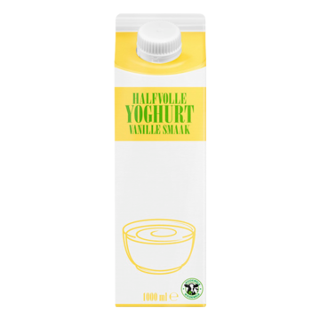 Halfvolle Vanille Yoghurt 1L