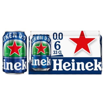 Heineken - Pils - Alcoholvrij - Blik - 6 x 330ML