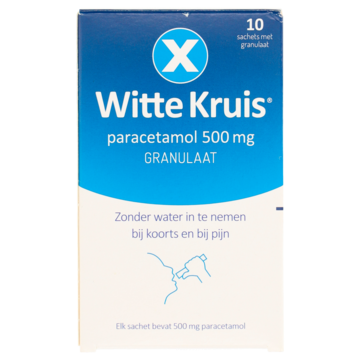 Witte kruis paracetamol 10 Sticks 500mg