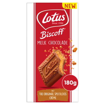 Lotus Biscoff speculoos chocoladereep melk crème 180g