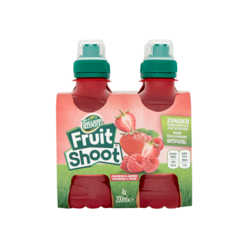 Teisseire Fruit Shoot Framboos & Aardbei 4 x 200ml