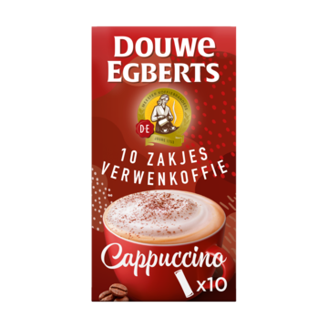Douwe Egberts Cappuccino Oploskoffie 10 Stuks
