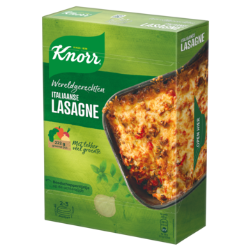 Knorr Wereldgerechten Maaltijdpakket Italiaanse Lasagne Bolognese 191gr