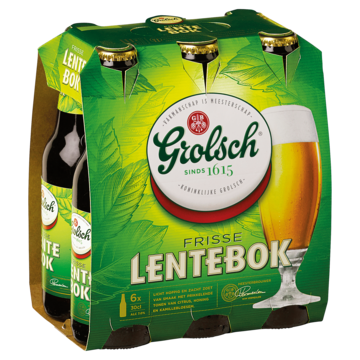 Grolsch - Frisse Lentebok - Fles - 6 x 300ML