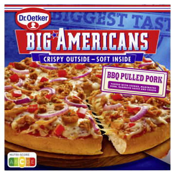 Dr. Oetker Big Americans Pizza BBQ Pulled Pork 420g