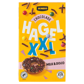 Jumbo Chocolade Hagel XXL Melk & Disco 380g
