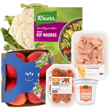 Knorr Wereldgerechten Kip Madras Pakket - Extra Groenten 2-3 Personen