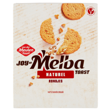 Van der Meulen Joy of Melba Toast Naturel Rondjes 90g