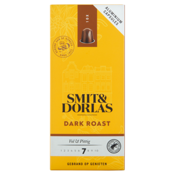 Smit & Dorlas Dark Roast Koffiecups 10 Stuks