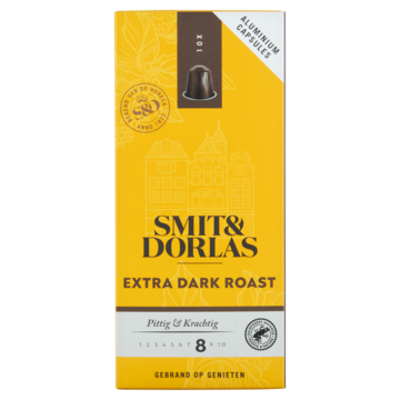 Smit & Dorlas Extra Dark Roast Koffiecups 10 Stuks