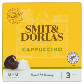 Smit & Dorlas Cappuccino Koffiecups 16 Stuks