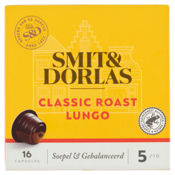 Smit & Dorlas Classic Roast Lungo Koffiecups 16 Stuks